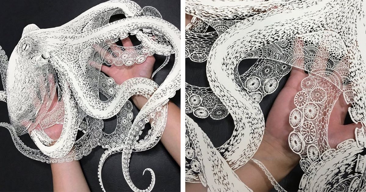 An Artist Uses a Scalpel to Create Works That Look Like Thin Lace, and It’s Mesmerizing An Artist Uses a Scalpel to Create Works That Look Like Thin Lace, and It’s Mesmerizing