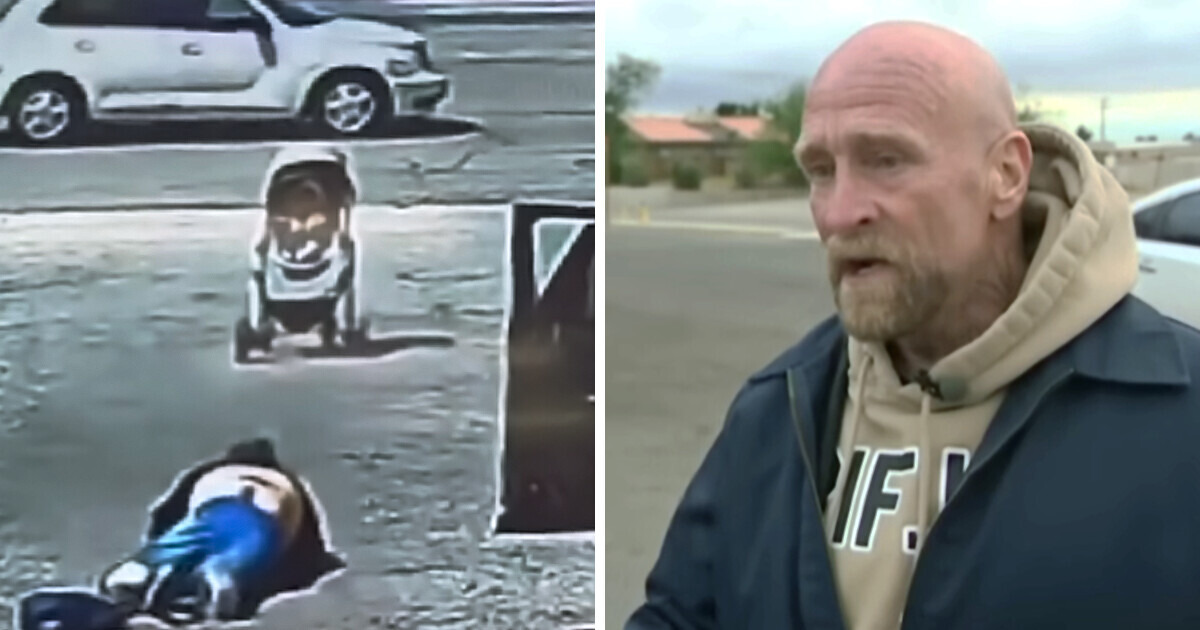 A Heroic Homeless Person Prevents a Baby From Rolling Into Traffic