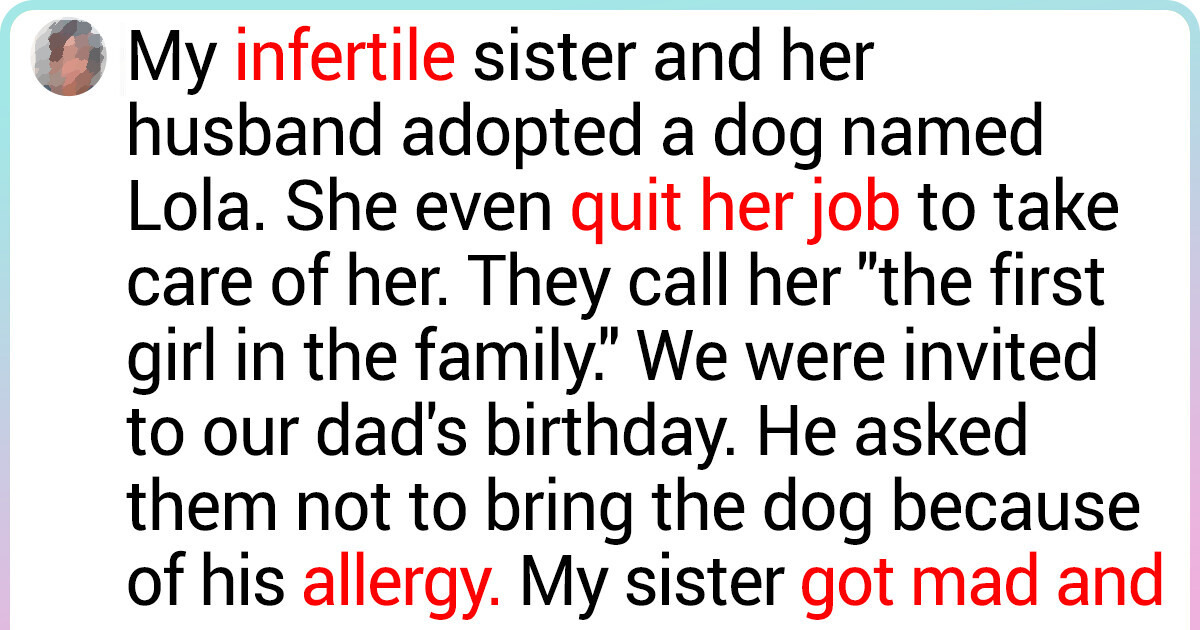 My Infertile Sister Obtained Mad at Us Because We Don’t Handle Her Dog Like a Human Limited one thumbnail