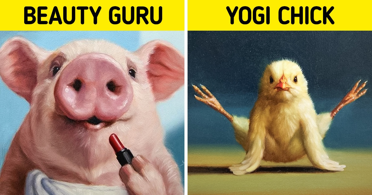 An Artist Imagined Animals Acting Like Humans and They Look Utterly Cool