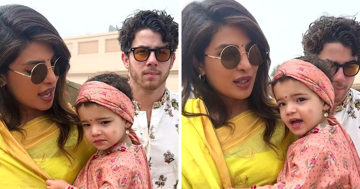 Priyanka Chopra and Nick Jonas Visit India With 2-Year-Old Daughter ...