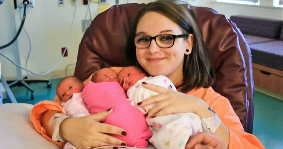 Mom, 19, Gave Birth to RARE Identical Triplets