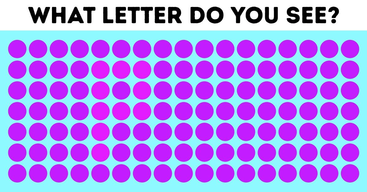 Challenge: Find the Hidden Letter in These 15 Pics / Bright Side