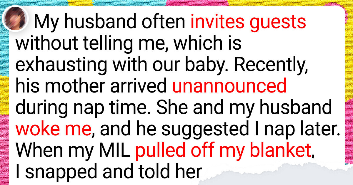 I Refused to See My MIL Because I Was Sleeping With My Baby I Refused to See My MIL Because I Was Sleeping With My Baby