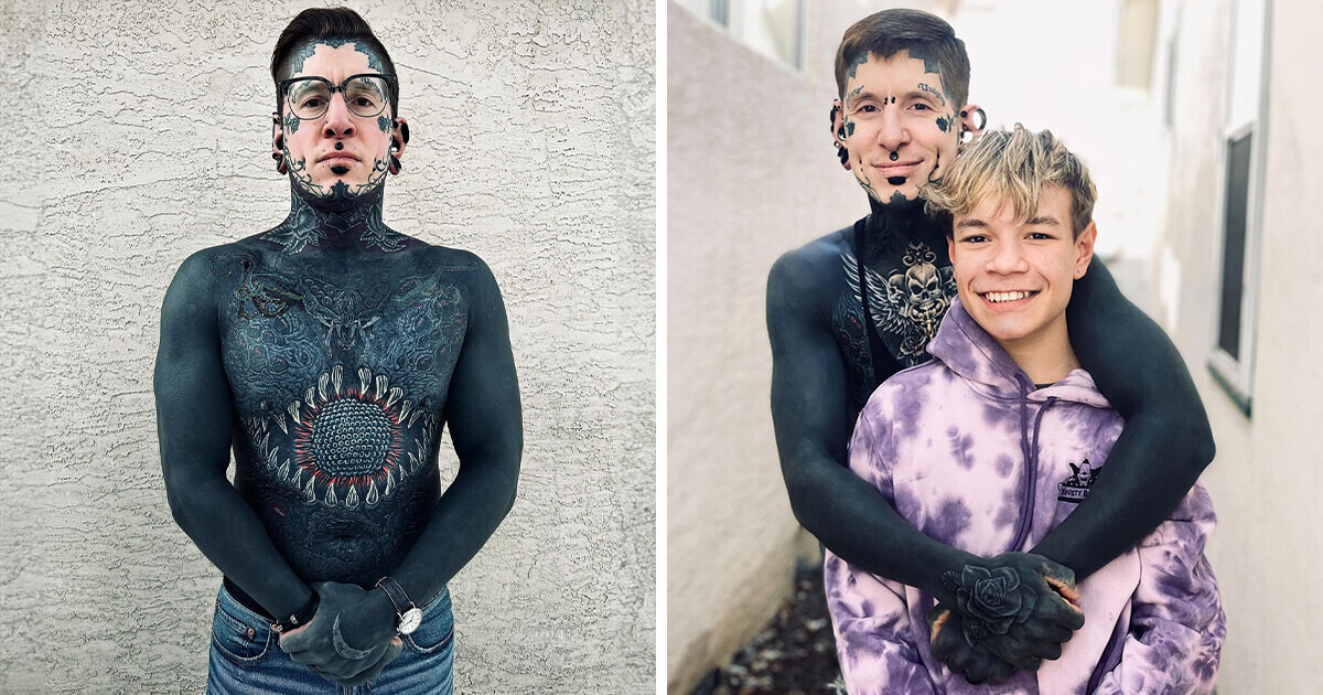 People Tell Me My Son Should Be Taken From Me After Covering 95% of My Body in Ink