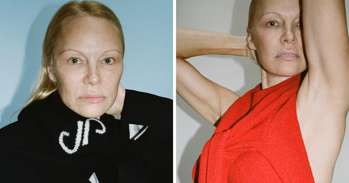 Pamela Anderson, 56, Strips Off Makeup for a Photoshoot and Some People Are Criticizing Her
