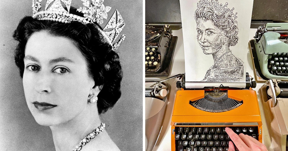 An Artist Draws With a Typewriter and Shows That There Is Always a Way to Create Beauty