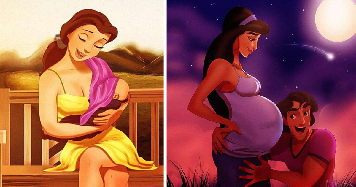 What Disney Princesses Would Look Like if They Became Mothers