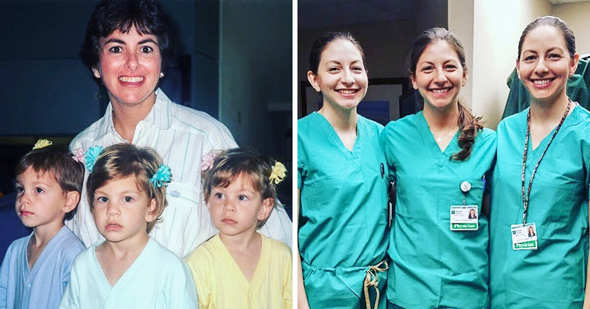 Woman Gives Birth To Identical Triplets Who Become Ob Gyn Doctors Just Like Her Bright Side 