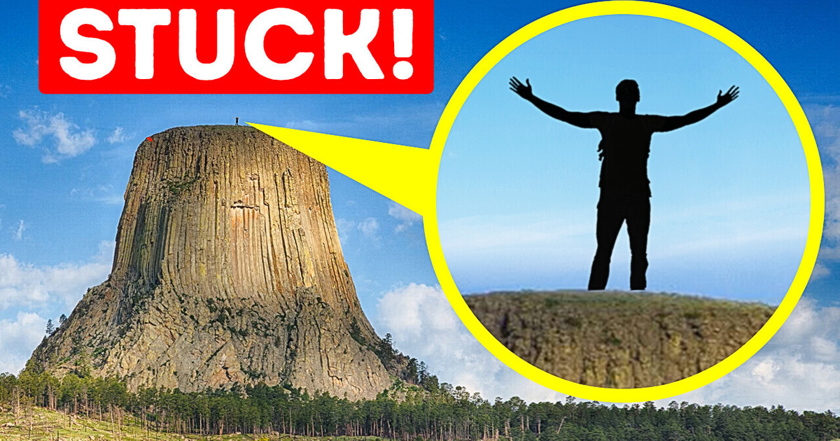 A Parachutist Dared to Jump on Devils Tower but Later Regretted