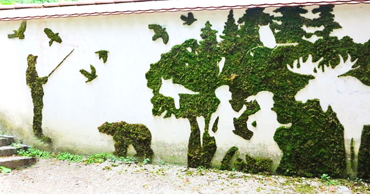 How to grow beautiful art out of moss