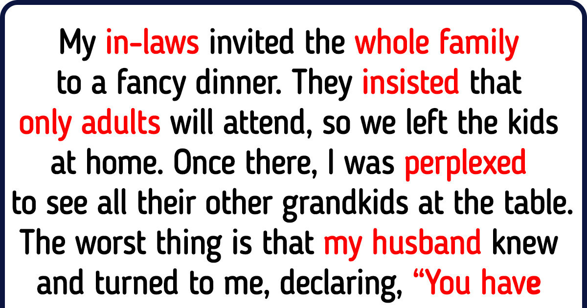 My In-laws Invited Everyone to a Family Gathering — Except For My Kids My In-laws Invited Everyone to a Family Gathering — Except For My Kids