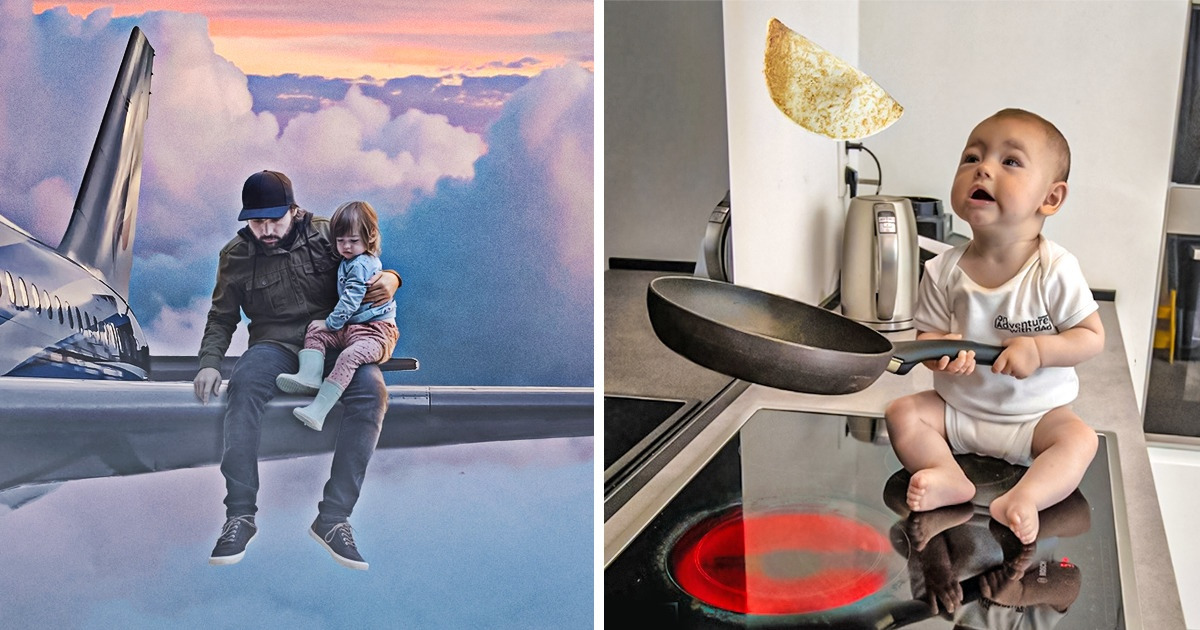 This Dad Sends 20 Photos to Mom to Prove That the Baby Is OK (and We Can’t Laugh More)