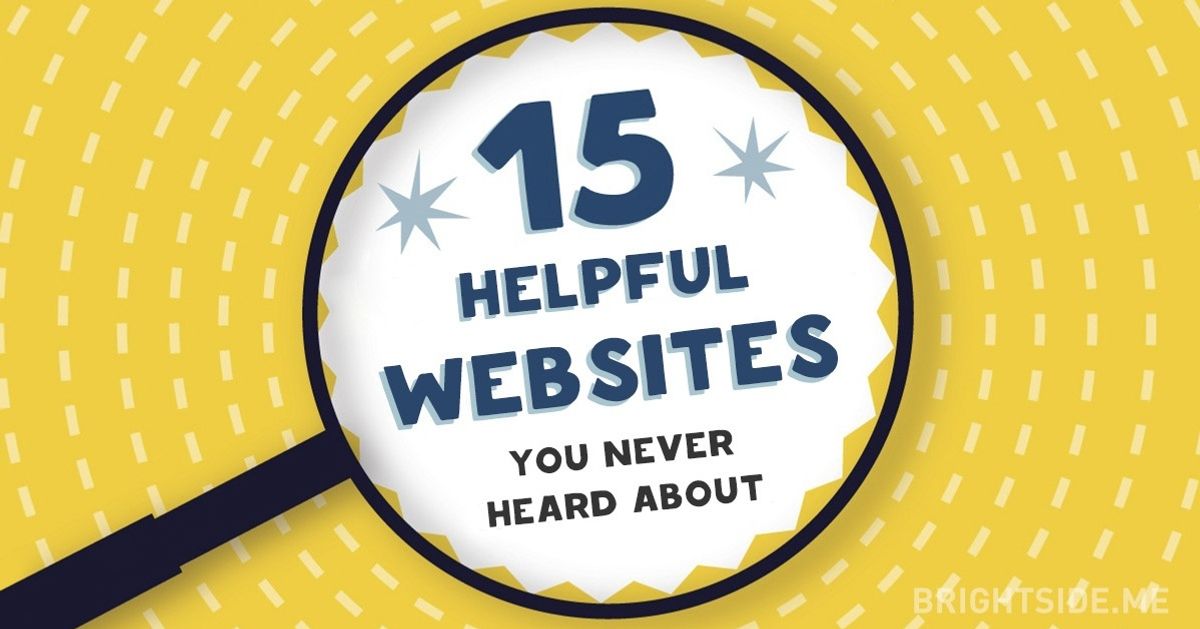 15 helpful websites that you’ve never heard of