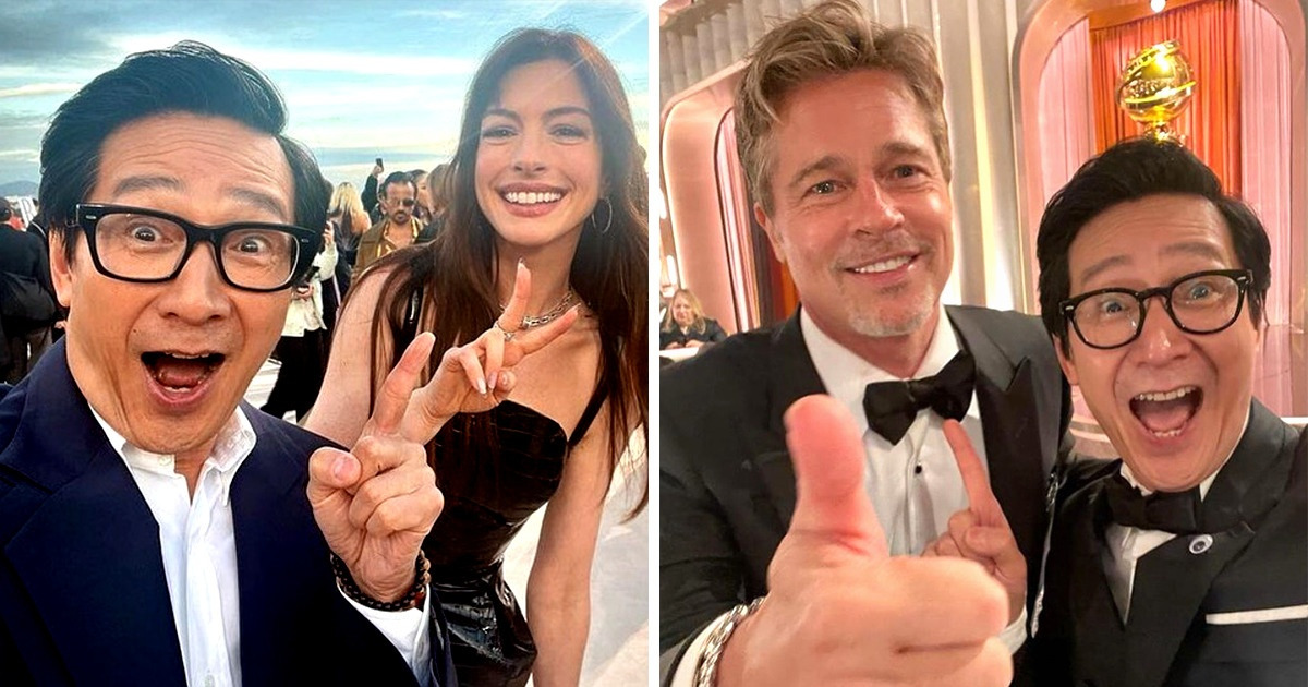 “Please Tell Ke He’s Famous Too,” Ke Huy Quan Becomes “King of the Selfie” With Celebrities (20 Pics)