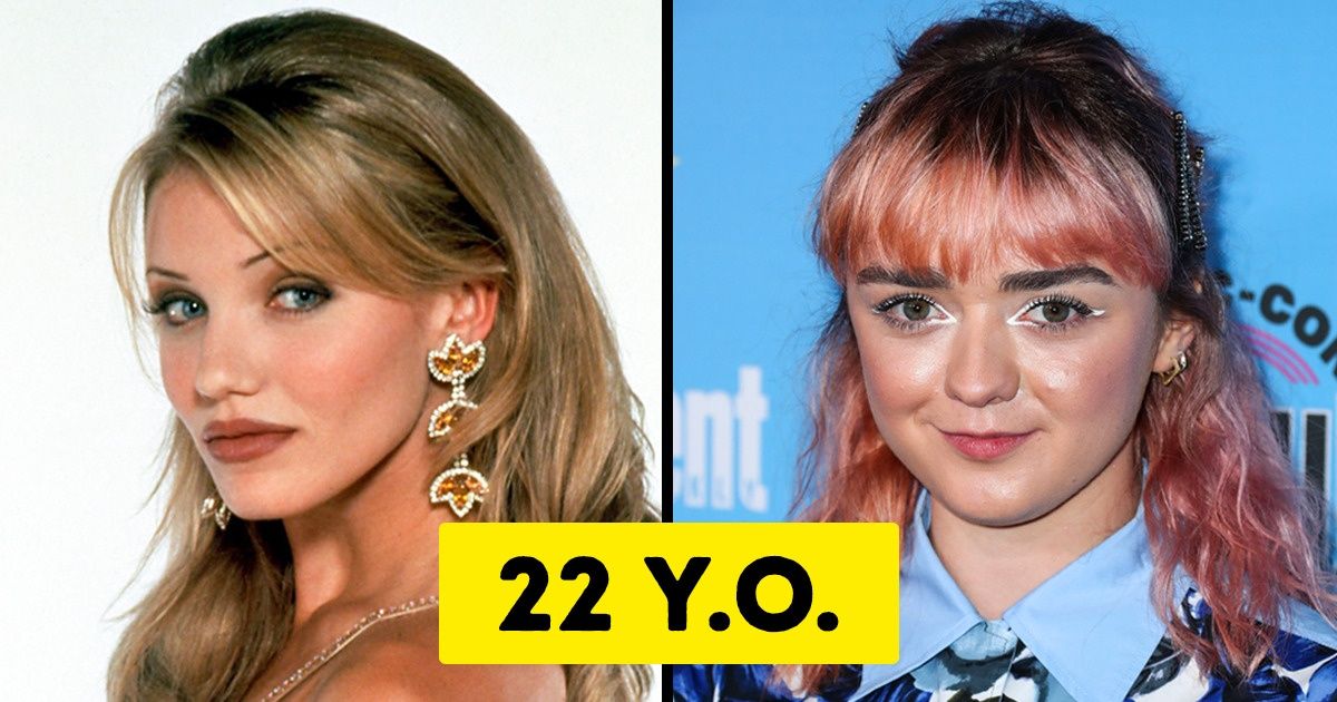 What the Popular Beauties of Today and the Past Looked Like at the Same Age