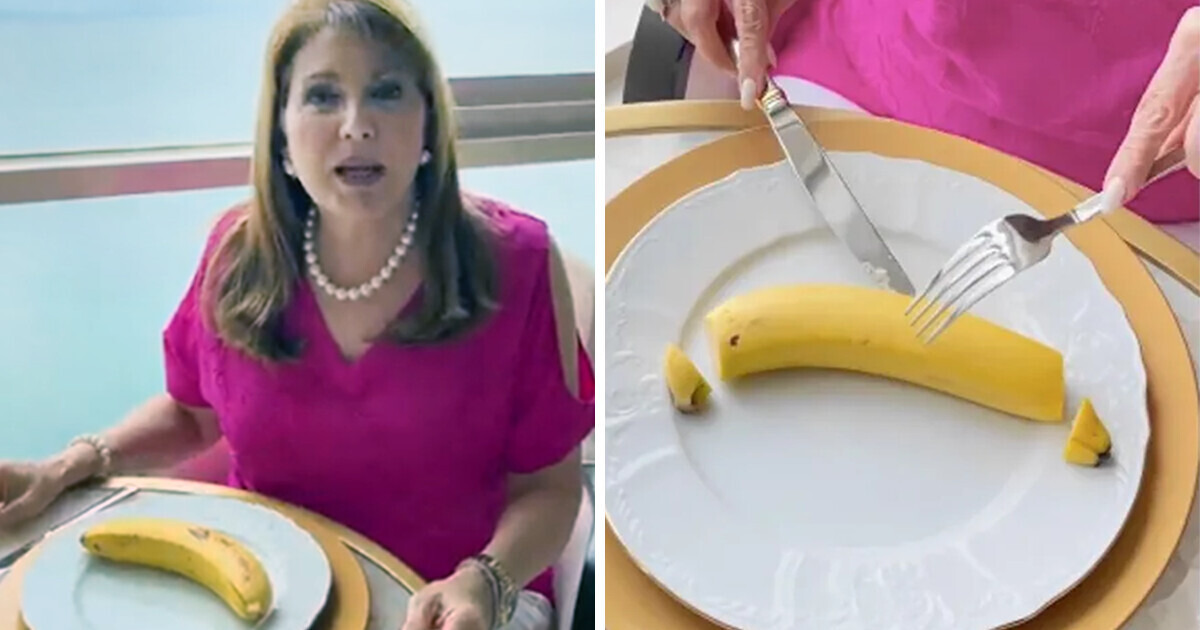 A Viral Video of a Woman Eating a Banana With CUTLERY Sparks a Heated Discussion