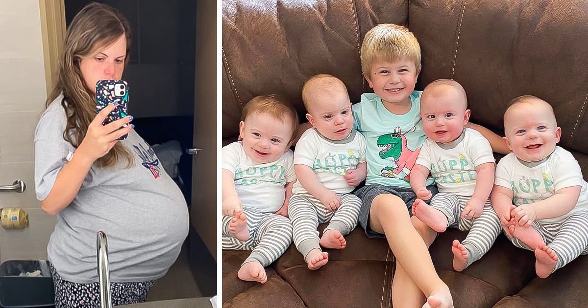 A Mom Gives Birth to ’Miracle’ Quadruplets After Brain Surgery While Pregnant A Mom Gives Birth to ’Miracle’ Quadruplets After Brain Surgery While Pregnant