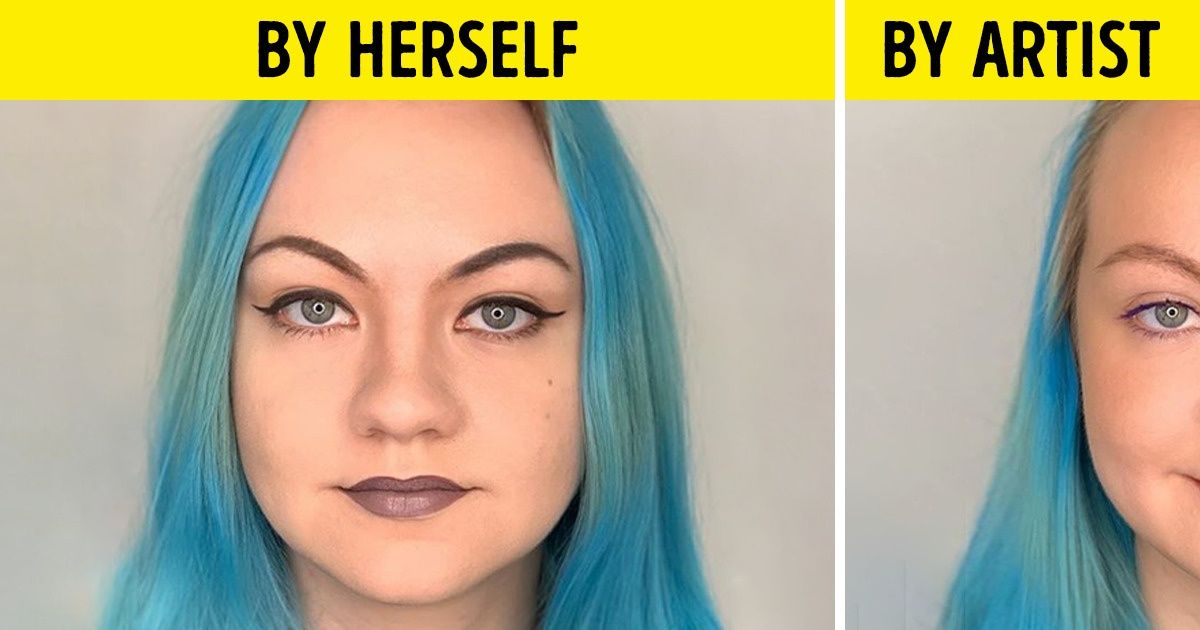 16 Brave Girls Agreed to Compare Makeup Done by Them and by a Professional, and the Results Might Surprise You 16 Brave Girls Agreed to Compare Makeup Done by Them and by a Professional, and the Results Might Surprise You