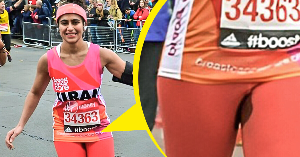 A Runner Decides to Freely Bleed Through a Marathon, Here's Why / Bright  Side