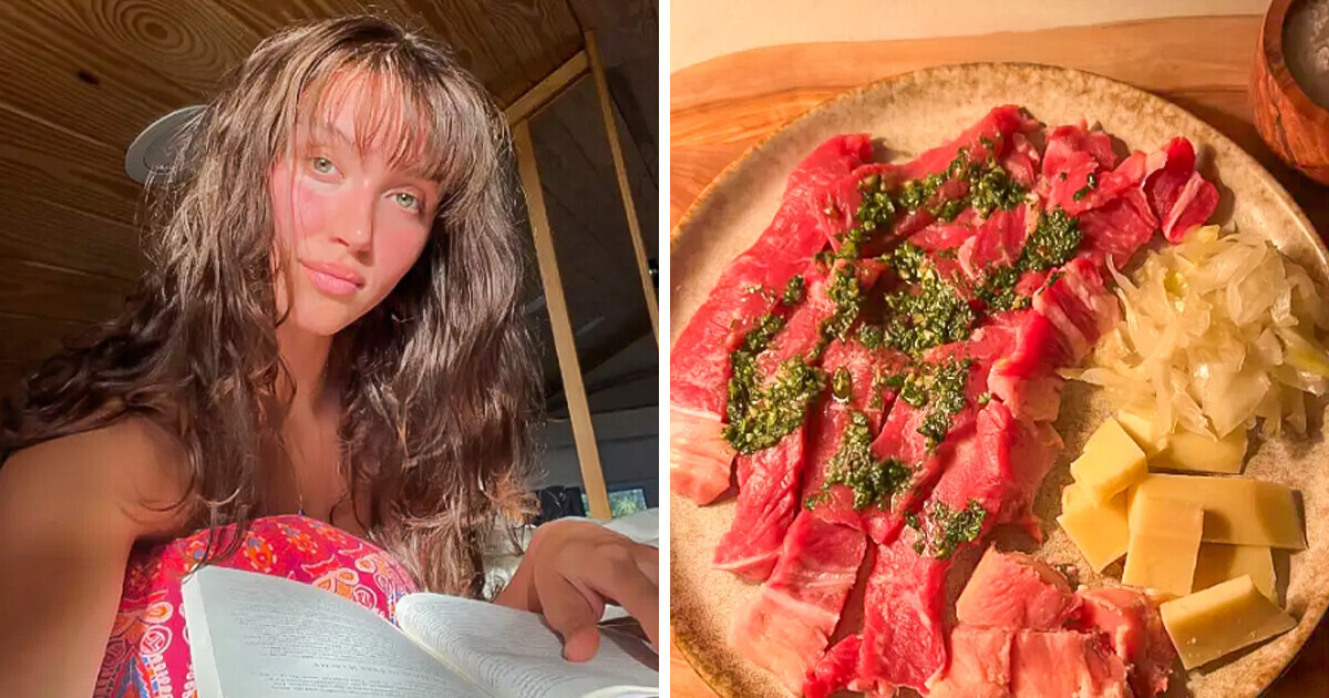 A Woman Sparks Outrage as She Eats Raw Meat Daily — Here’s How She Explains This A Woman Sparks Outrage as She Eats Raw Meat Daily — Here’s How She Explains This