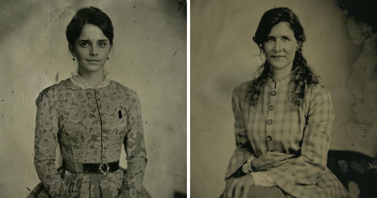 A Photographer Takes Vintage Portraits of the “Little Women” Cast to ...