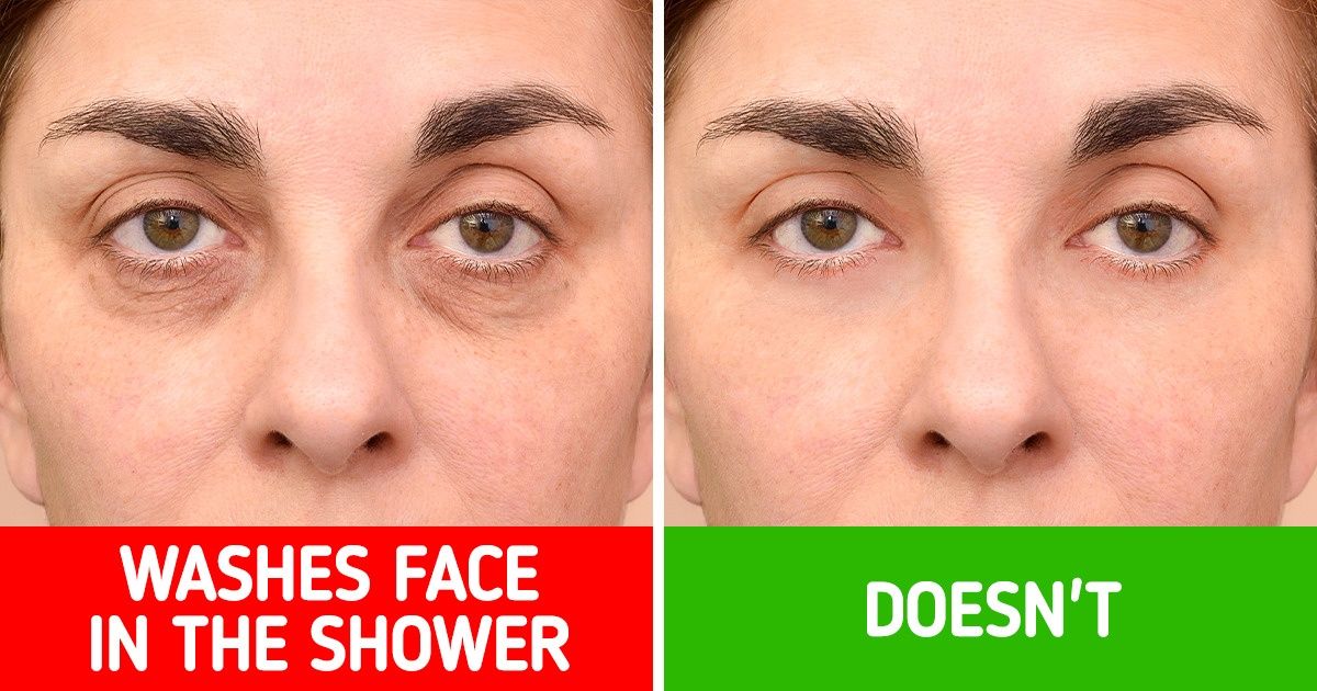 Wash face deals in shower