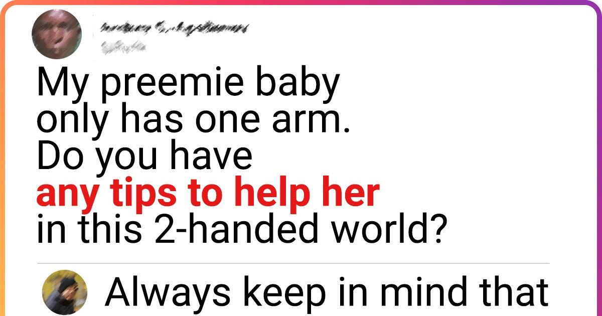 A Loving Dad Asks for Advice to Help His Baby Born With a Disability, and People Delivered