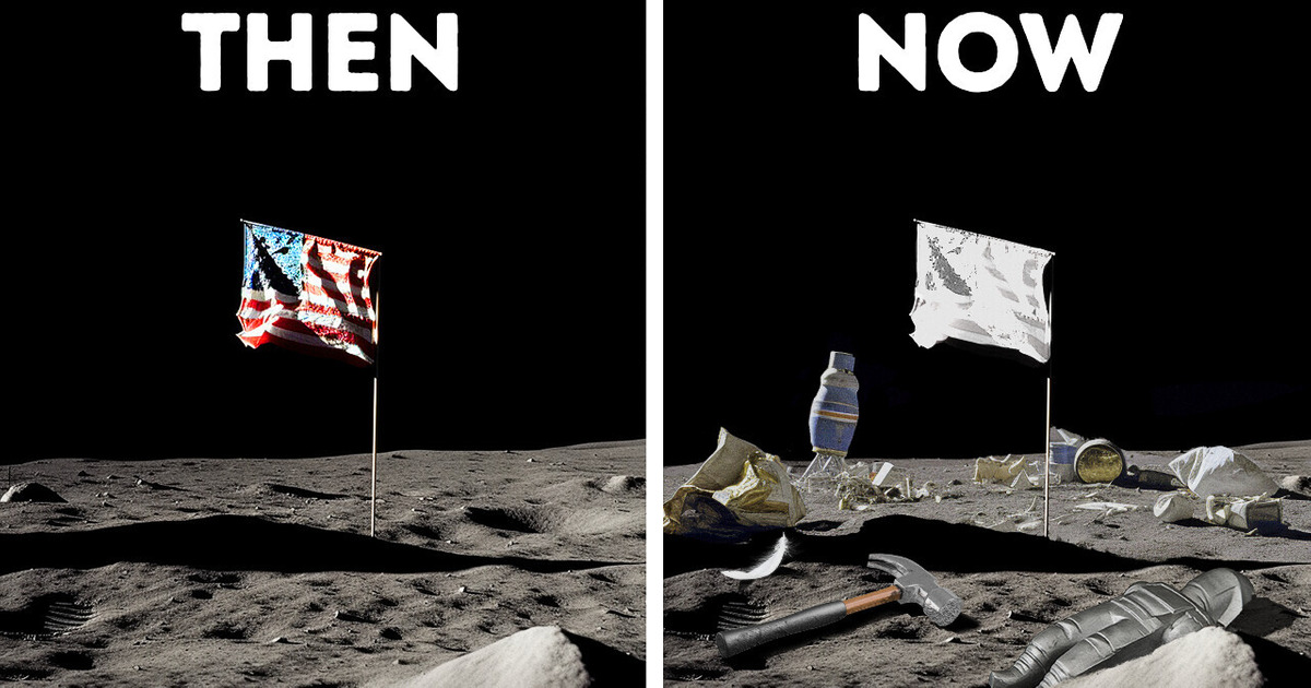 Why Are There Flags Out Today All Flags on the Moon Are Now Completely White but Why / Bright Side