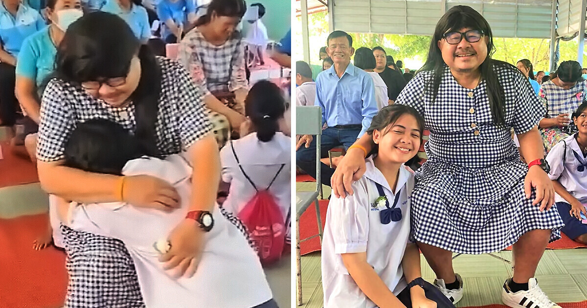 A Single Father Dresses as a Mom to Attend a Mother’s Day School Event for His Adopted Daughter