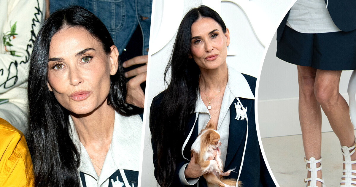 Demi Moore Flaunts Her Legs in Shorts Suit, and People Are Concerned About One Thing Demi Moore Flaunts Her Legs in Shorts Suit, and People Are Concerned About One Thing