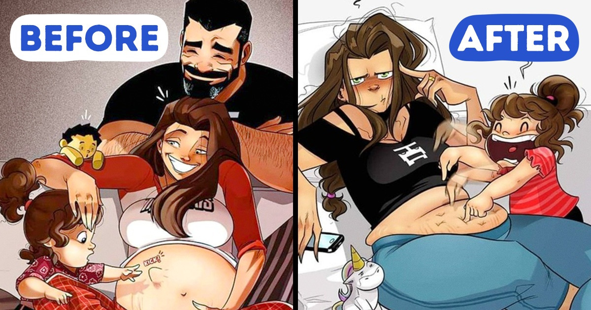 A Couple Draws Comics to Show the Struggles That All Parents Can Relate To A Couple Draws Comics to Show the Struggles That All Parents Can Relate To