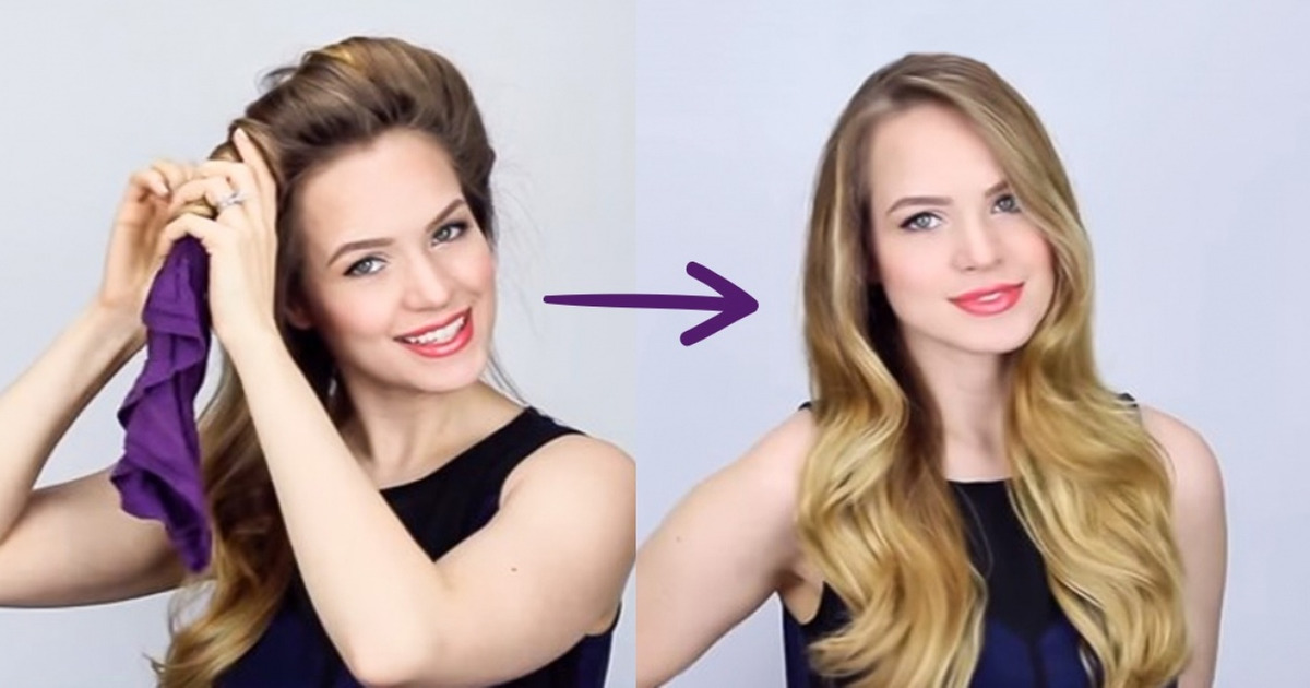 How To Make Wavy Hair Without Curling Iron Curly Hair Style 