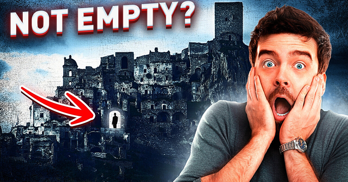 Abandoned Medieval Town Is Home to a Mysterious Statue