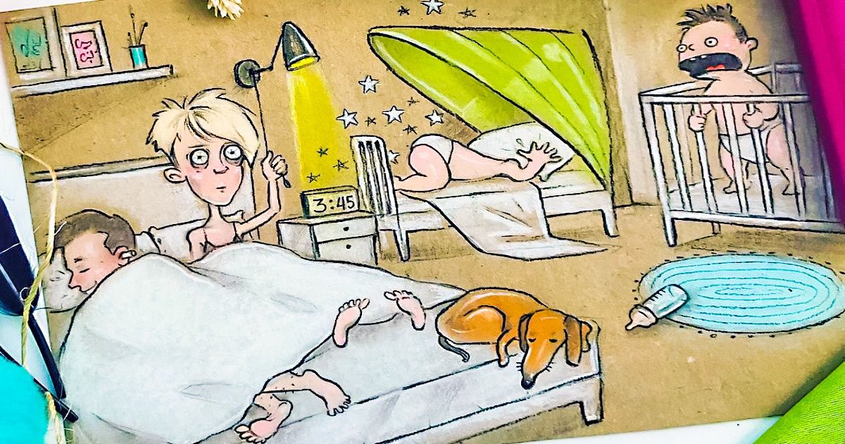 A Mother of 2 Drew Her Everyday Life and All Parents Can Recognize Themselves in Her Pictures A Mother of 2 Drew Her Everyday Life and All Parents Can Recognize Themselves in Her Pictures