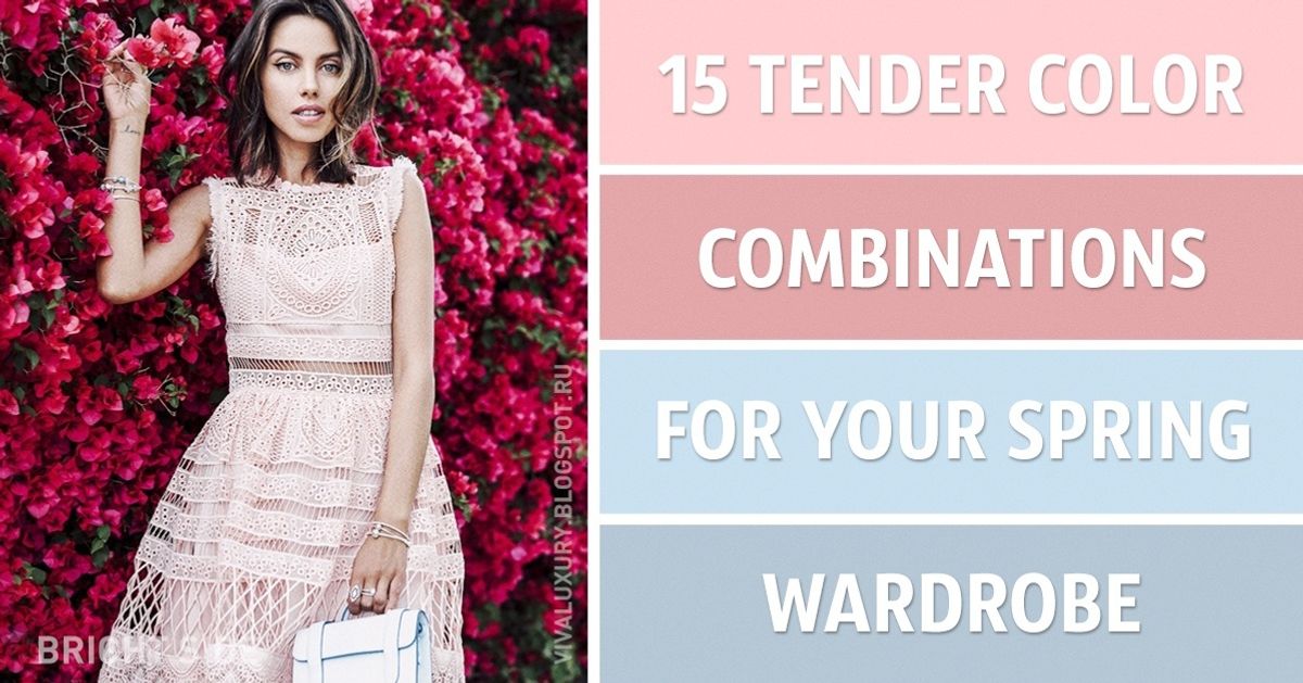 15 tender color combinations for your spring wardrobe