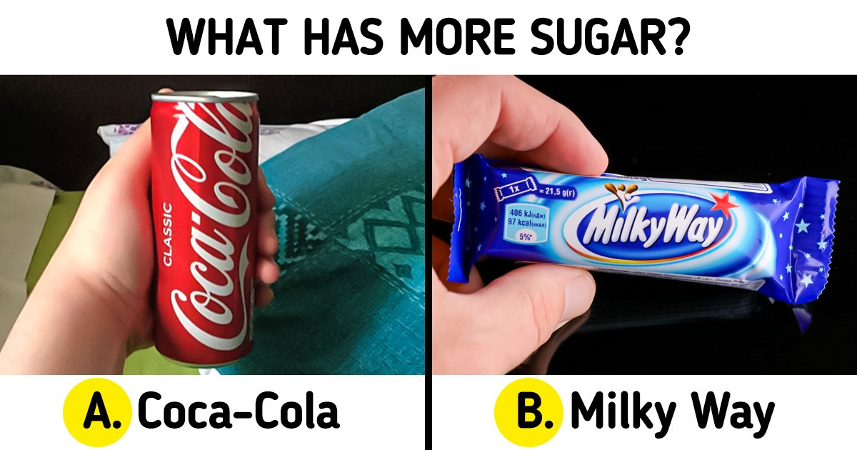 Challenge: Can You Guess How Much Sugar Is in These Products? / Bright Side