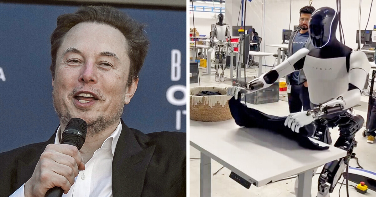 Elon Musk Introduces Groundbreaking Clothes-Folding Robot, Prompting a ...