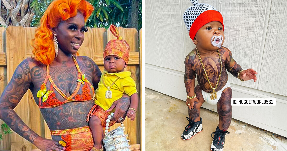A Mother Fills Her Baby’s Body With Tattoos and Is Showered With Criticism A Mother Fills Her Baby’s Body With Tattoos and Is Showered With Criticism
