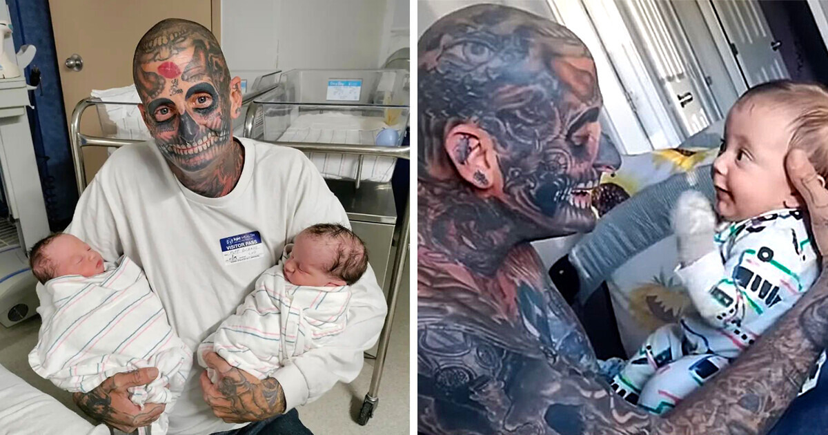 A Heavily Tattooed Dad Faces Struggles as People Think He Is a Horrible  Father / Bright Side