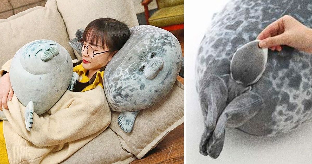 There Are Squishy Chubby Pillows That Copy Real Seals, and They Are Just Perfect for Hugging There Are Squishy Chubby Pillows That Copy Real Seals, and They Are Just Perfect for Hugging