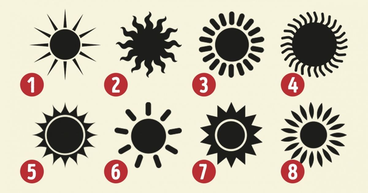 The Sun You Choose Will Show You the Hidden Features of Your Personality