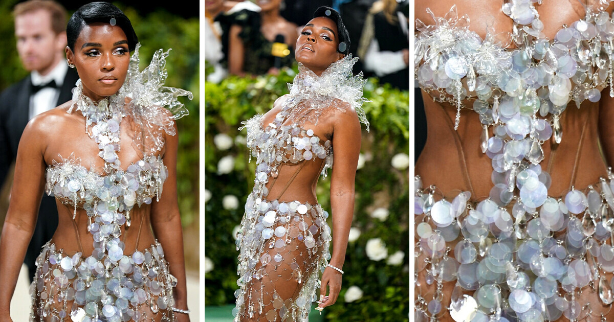 Janelle Monáe Makes a Statement With a Dress Made of Recycled Plastic Bottles at the Met Gala  Janelle Monáe Makes a Statement With a Dress Made of Recycled Plastic Bottles at the Met Gala
