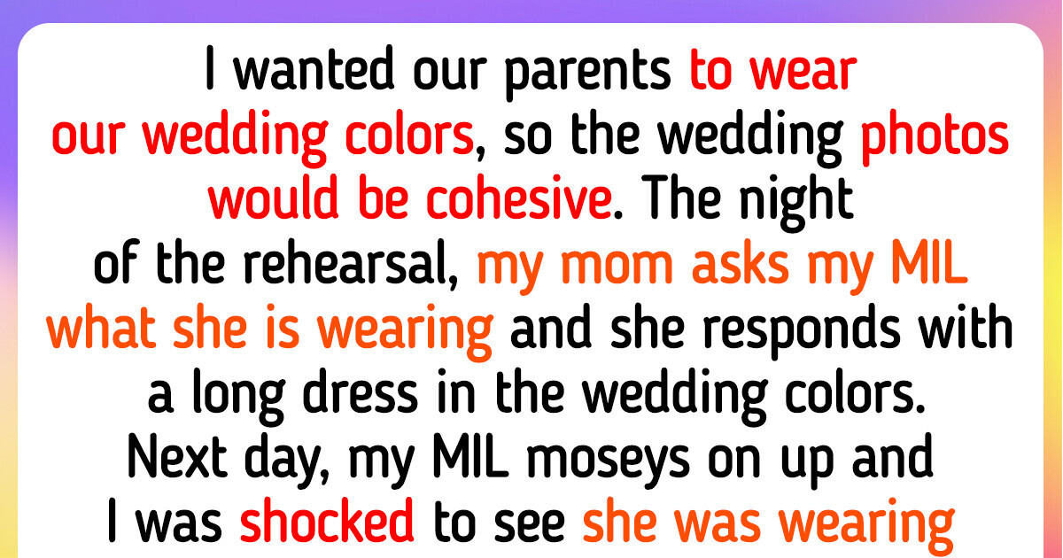 I Edited My Mother-In-Law’s Appearance in Our Wedding Photos Because She Didn’t Follow the Dress Code thumbnail