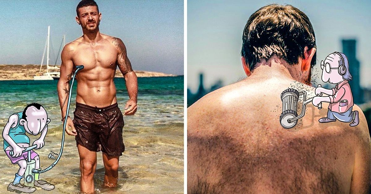 A Brazilian Artist Adds His Drawings to Instagram Users’ Photos, and the Results Are Hilarious