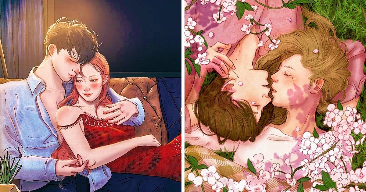 18 Illustrations Showing the Beauty of Falling in Love