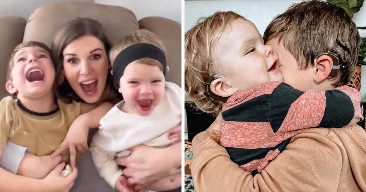 A Mom Shares the “Magical Moment” Her 2 Deaf Sons Could Hear for the First Time
