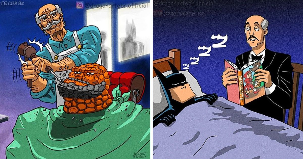 An Artist Imagines What Superheroes’ Everyday Lives Are Like in 18 Comics An Artist Imagines What Superheroes’ Everyday Lives Are Like in 18 Comics