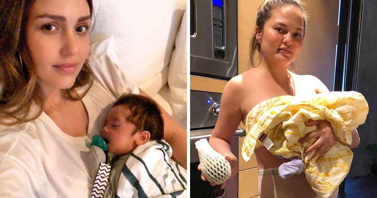 12 Famous Moms Who Don’t Pretend to Be Perfect and Show Their Real Life