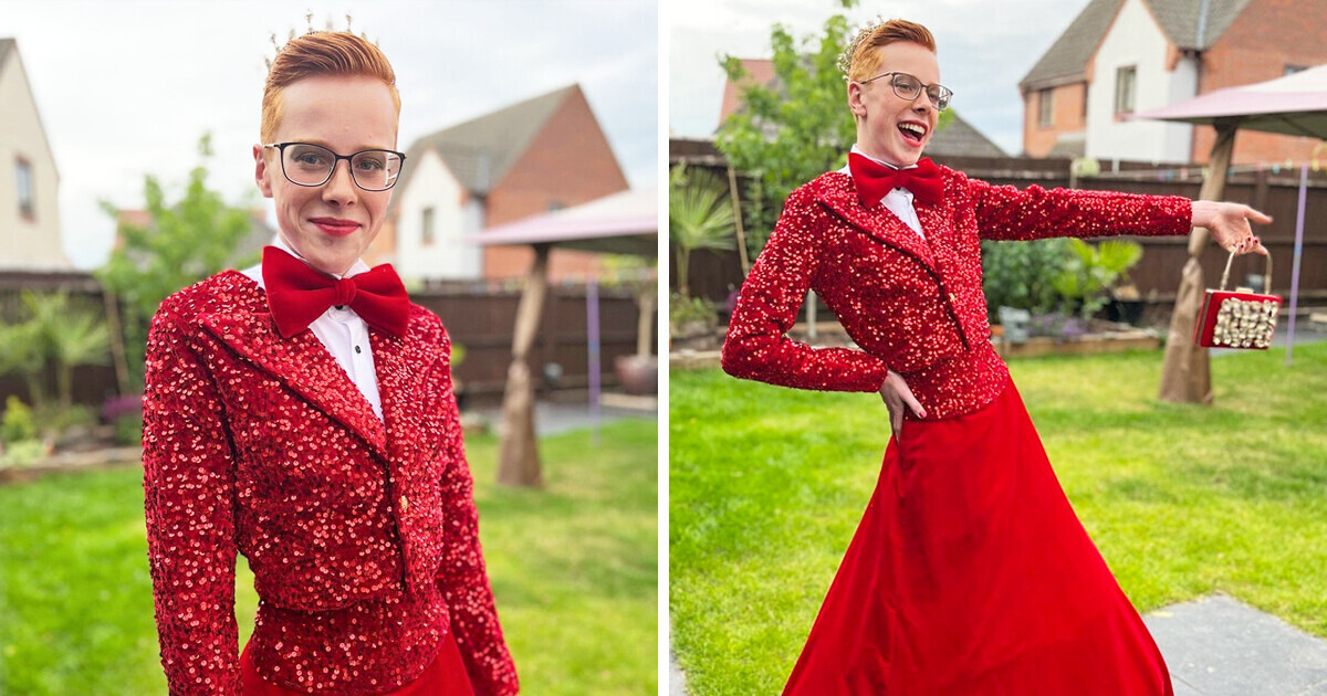 A Boy Goes to Prom Wearing a Red Gown and Lipstick — The Reaction of His Teachers Is Unbelievable